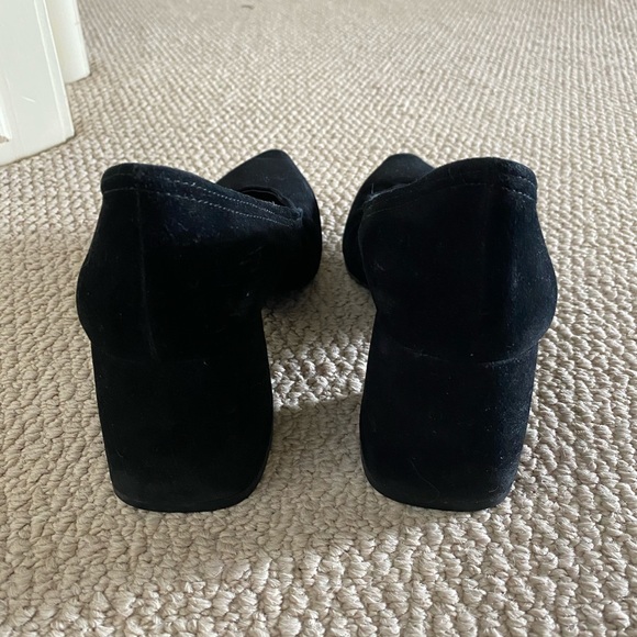 Senso black suede chunky pump size 38 - Picture 3 of 4